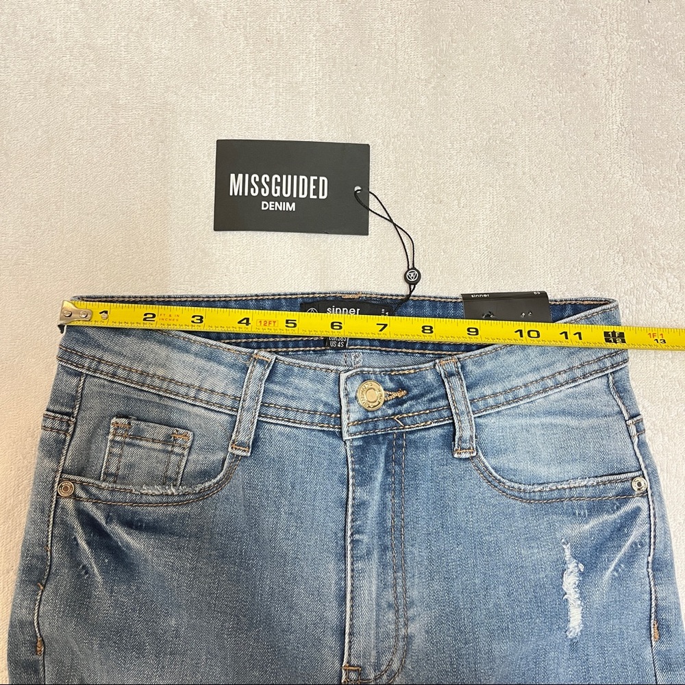 Missguided NEW Sinner High Waisted Ripped Skinny Jeans - Picture 5 of 7
